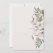 Invitation Mariage boho tropical (Dos)