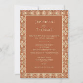 Invitation Mariage Boho Vintage Terracotta (Devant)