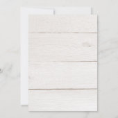 Invitation Mariage Bois Rustique & Verdure d'Eucalyptus (Dos)
