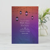 Invitation Mariage Bollywood arabe QR Code RSVP (Debout devant)