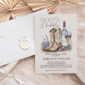 Invitation Mariage Boots and Bubbly