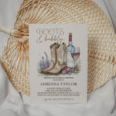 Invitation Mariage Boots and Bubbly