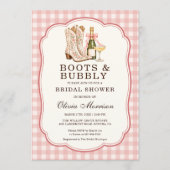 Invitation Mariage Boots & Bubbly (Devant)