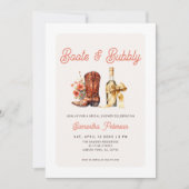 Invitation Mariage Boots et Bulles (Devant)