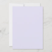 Invitation Mariage Botanique Abondant Lilas (Dos)