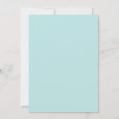 Invitation Mariage Botanique Aqua Serene (Dos)