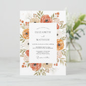 Invitation Mariage Botanique Automnal de Rust Moody (Debout devant)