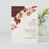 Invitation Mariage botanique aux canneberges (Debout devant)