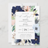 Invitation Mariage botanique balnéaire (Devant)