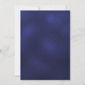 Invitation Mariage botanique bleu hivernal (Dos)