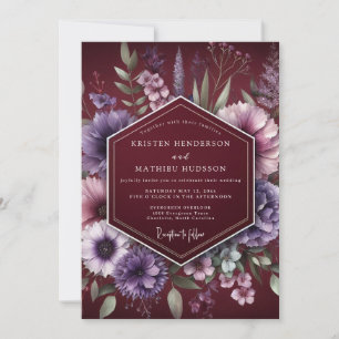 Invitation Mariage Botanique Bourguignon Maussade