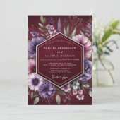 Invitation Mariage Botanique Bourguignon Maussade (Debout devant)