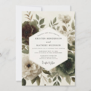 Invitation Mariage Botanique Bourguignon Maussade
