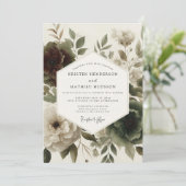 Invitation Mariage Botanique Bourguignon Maussade (Debout devant)