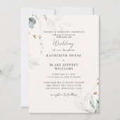 Invitation Mariage Botanique Champagne Clair (Devant)