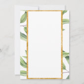 Invitation Mariage botanique Chic Champagne (Dos)