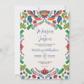 Invitation Mariage botanique coloré mexicain esthétique Boda (Devant)