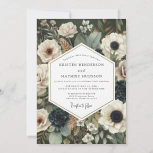 Invitation Mariage Botanique Crème Moody