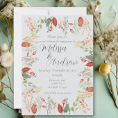 Invitation Mariage botanique d'automne
