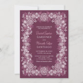 Invitation Mariage botanique de Bourgogne (Devant)