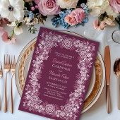 Invitation Mariage botanique de Bourgogne