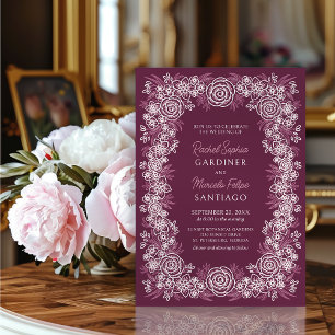 Invitation Mariage botanique de Bourgogne