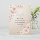 Invitation Mariage Botanique de Champagne Millésimé (Debout devant)