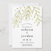 Invitation Mariage botanique de Green Sprigs (Devant)