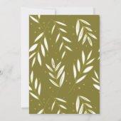 Invitation Mariage botanique de Green Sprigs (Dos)