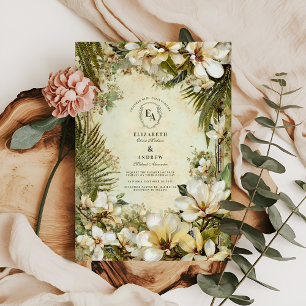 Invitation Mariage botanique de la verdure des bois