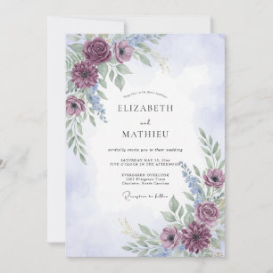 Invitation Mariage Botanique de Plum en Forêt
