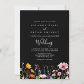Invitation Mariage Botanique de Prairie Rustique Recto & Vers (Devant)