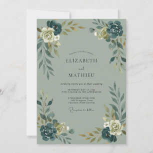 Invitation Mariage Botanique de Sage Humeur