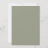 Invitation Mariage botanique de verdure d'eucalyptus (Dos)