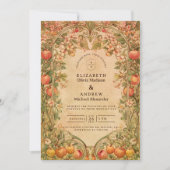 Invitation Mariage Botanique de Verger Vintage (Devant)