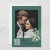 Invitation Mariage botanique d'Eucalyptus (Dos)