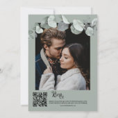 Invitation Mariage botanique d'Eucalyptus (Dos)