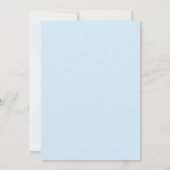 Invitation Mariage Botanique Douceur Ciel Bleu (Dos)