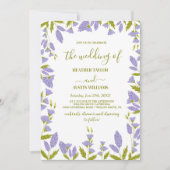 Invitation Mariage botanique du Fleur sauvage de prairie (Devant)