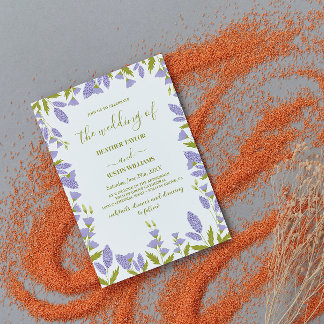 Invitation Mariage botanique du Fleur sauvage de prairie