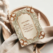 Invitation Mariage botanique élégant Art Nouveau