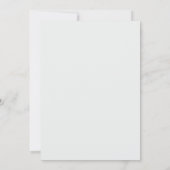 Invitation Mariage Botanique Élégant Hydrangea Blanc Or (Dos)