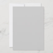 Invitation Mariage Botanique Envoûtant Gris (Dos)