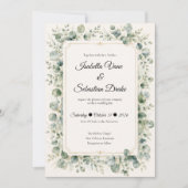 Invitation Mariage Botanique Eucalyptus (Devant)