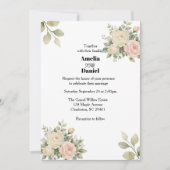 Invitation Mariage Botanique Eucalyptus Rustique (Devant)