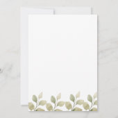 Invitation Mariage Botanique Eucalyptus Rustique (Dos)