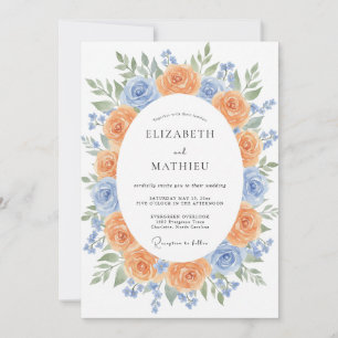 Invitation Mariage Botanique Glorieux d'Abricot