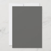 Invitation Mariage Botanique Gras Gris Charbon (Dos)