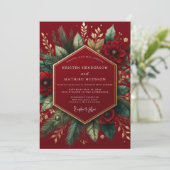 Invitation Mariage botanique hivernal en Bourgogne (Debout devant)