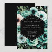 Invitation Mariage Botanique Humeur Saphyr (Devant / Derrière)